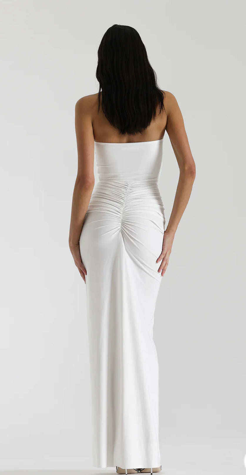 Natalie Rolt Shontae Maxi Gown White