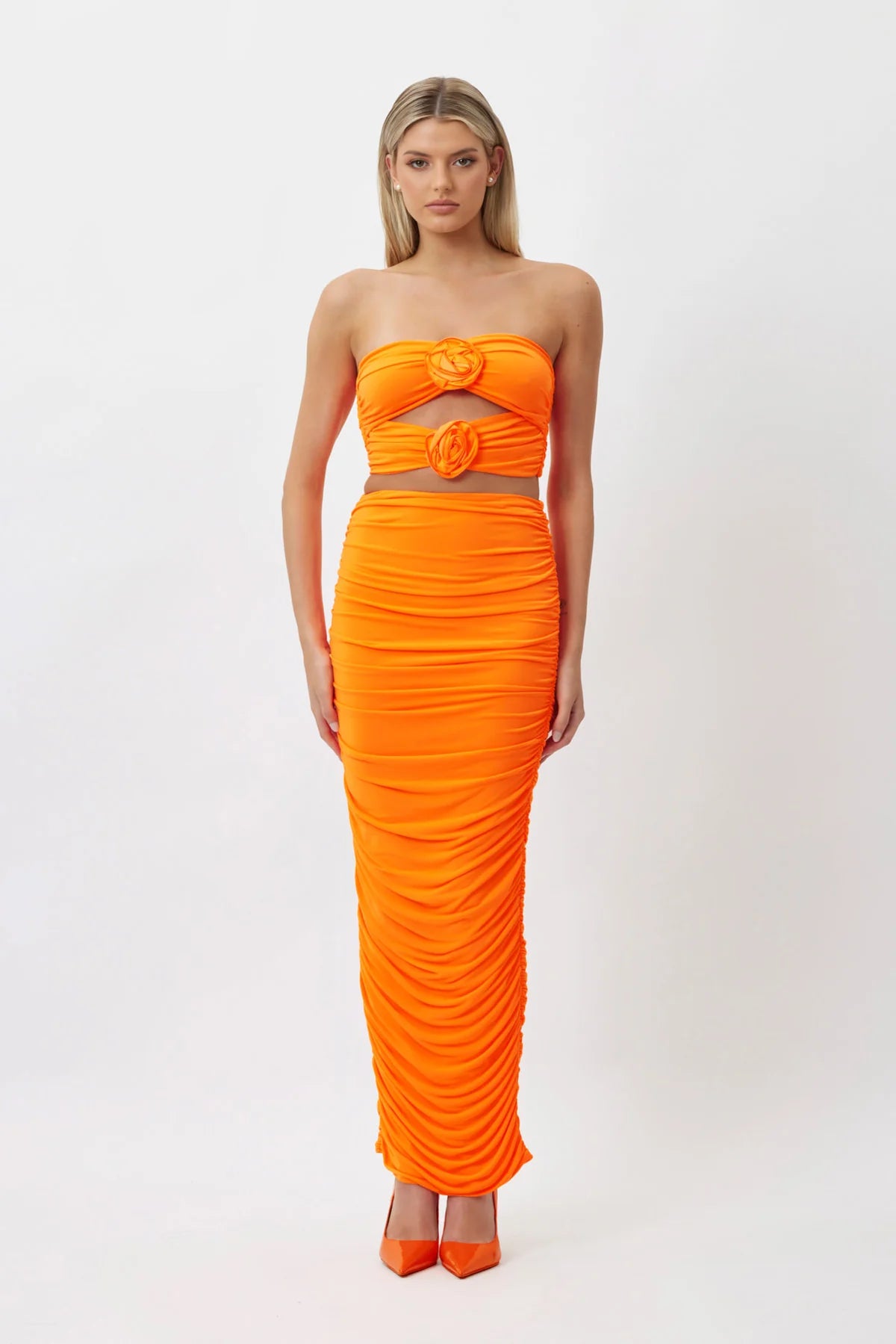 Bianca and Bridgett Julie Set Orange