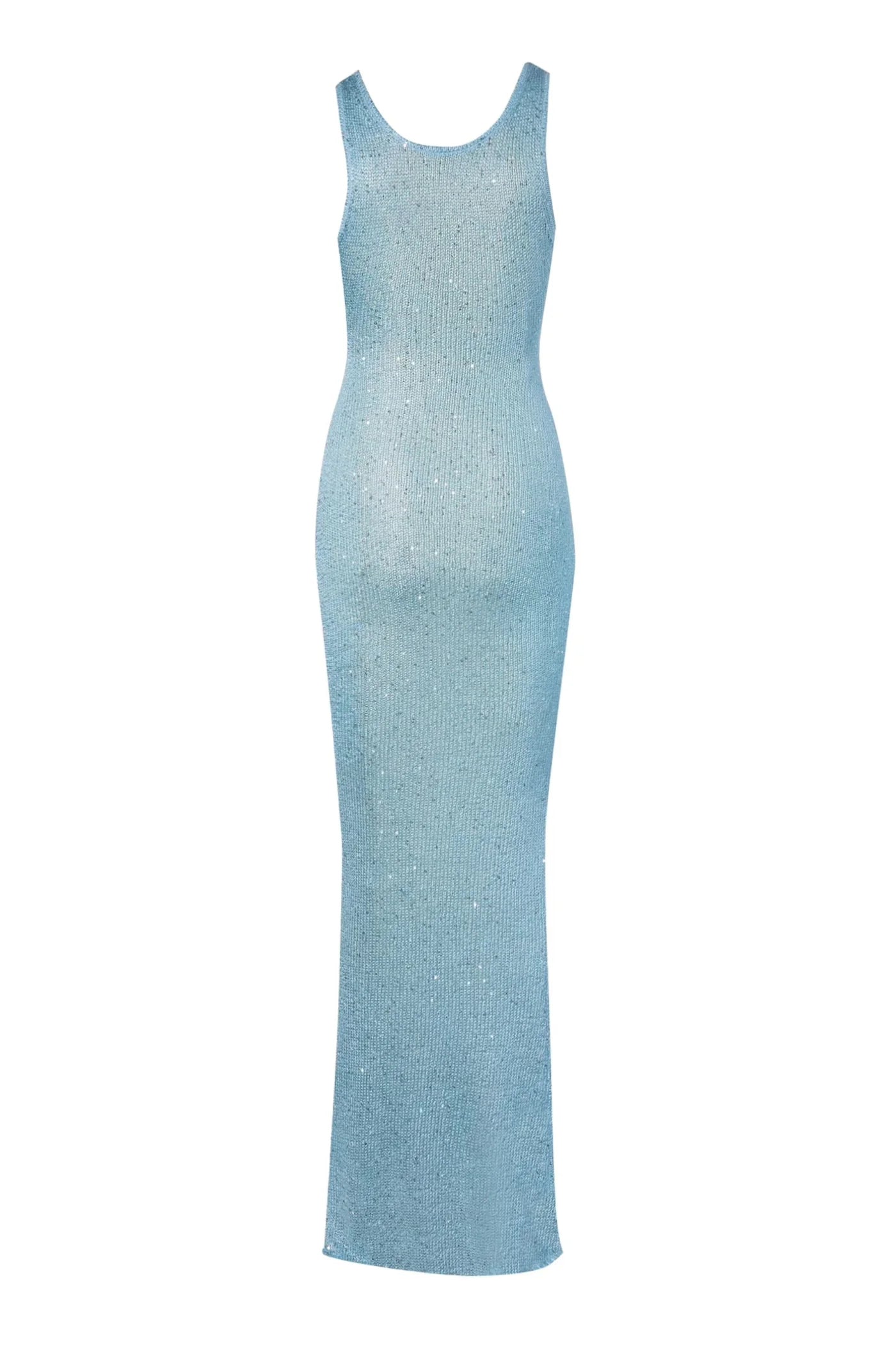 Asta Resort Ana Maxi Dress Baia Blue Sequin
