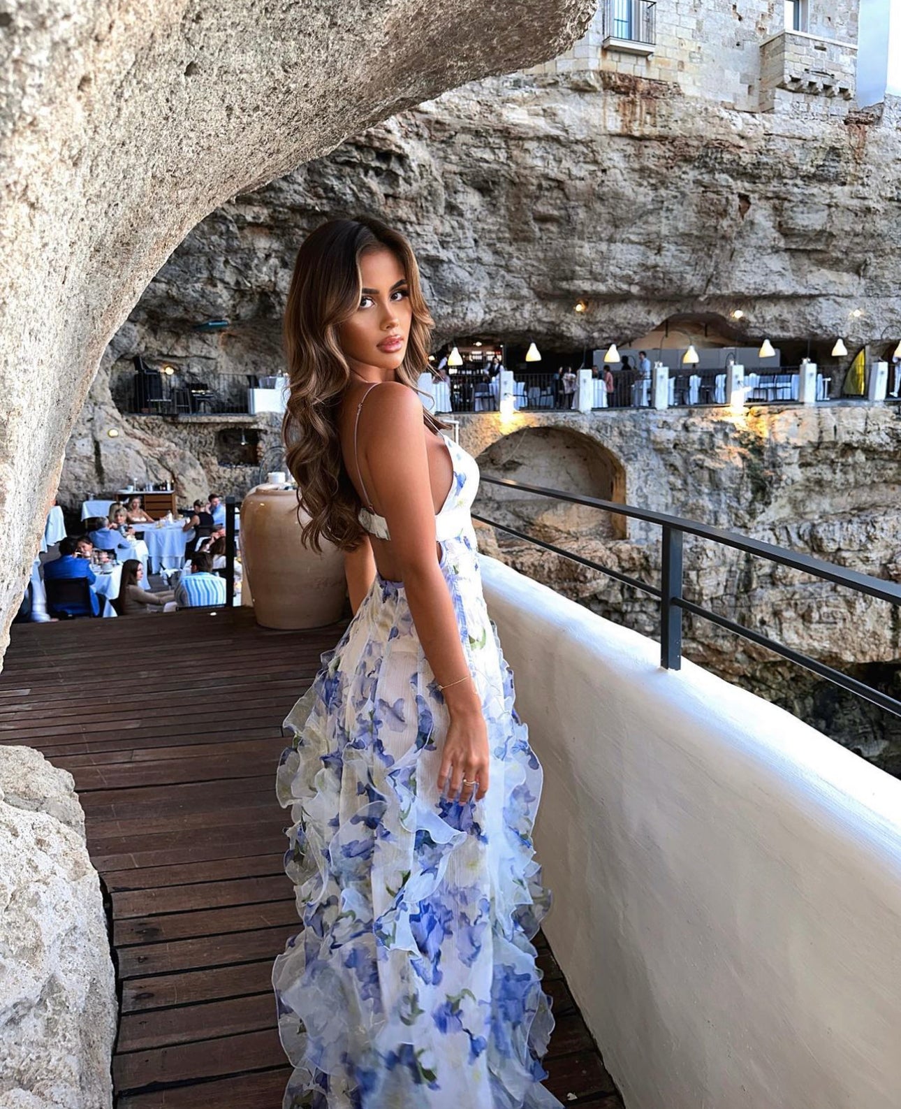 Menti Santorini Iris Flower Maxi