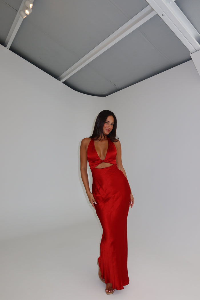 Bec + Bridge Sabia Twist Maxi Rouge
