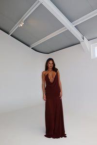 Natalie Rolt Dimity Gown Espresso