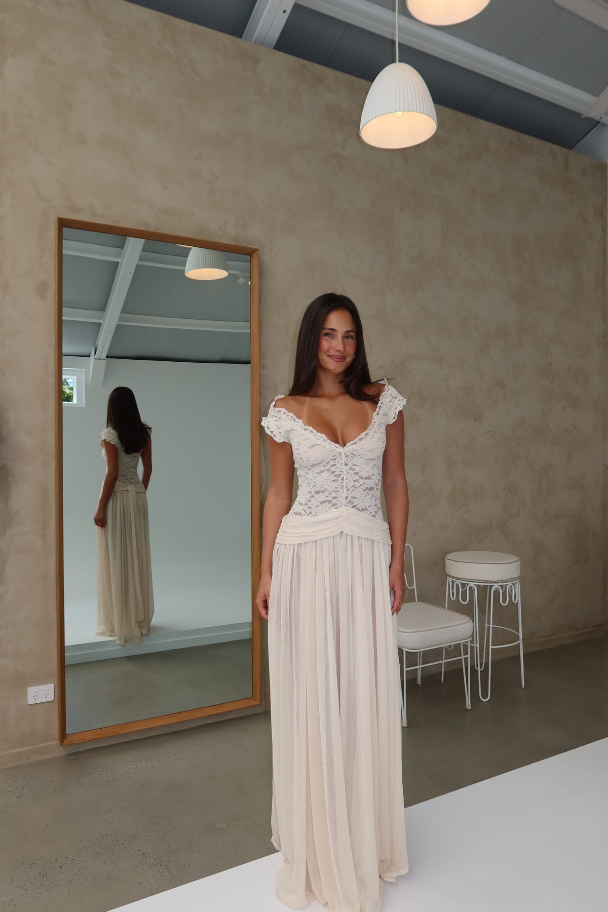 Arcina Ori Arabella Gown Cream shortandsweethire
