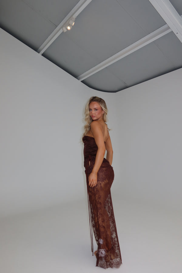 Natalie Rolt Elina Bustier + Bianca Skirt Espresso