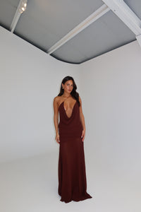 Natalie Rolt Dimity Gown Espresso