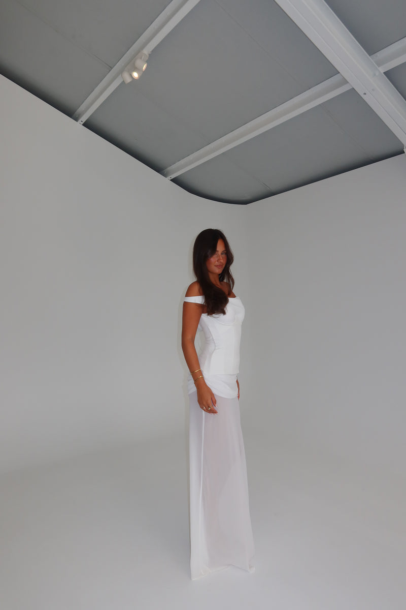 Natalie Rolt Cadence Gown White