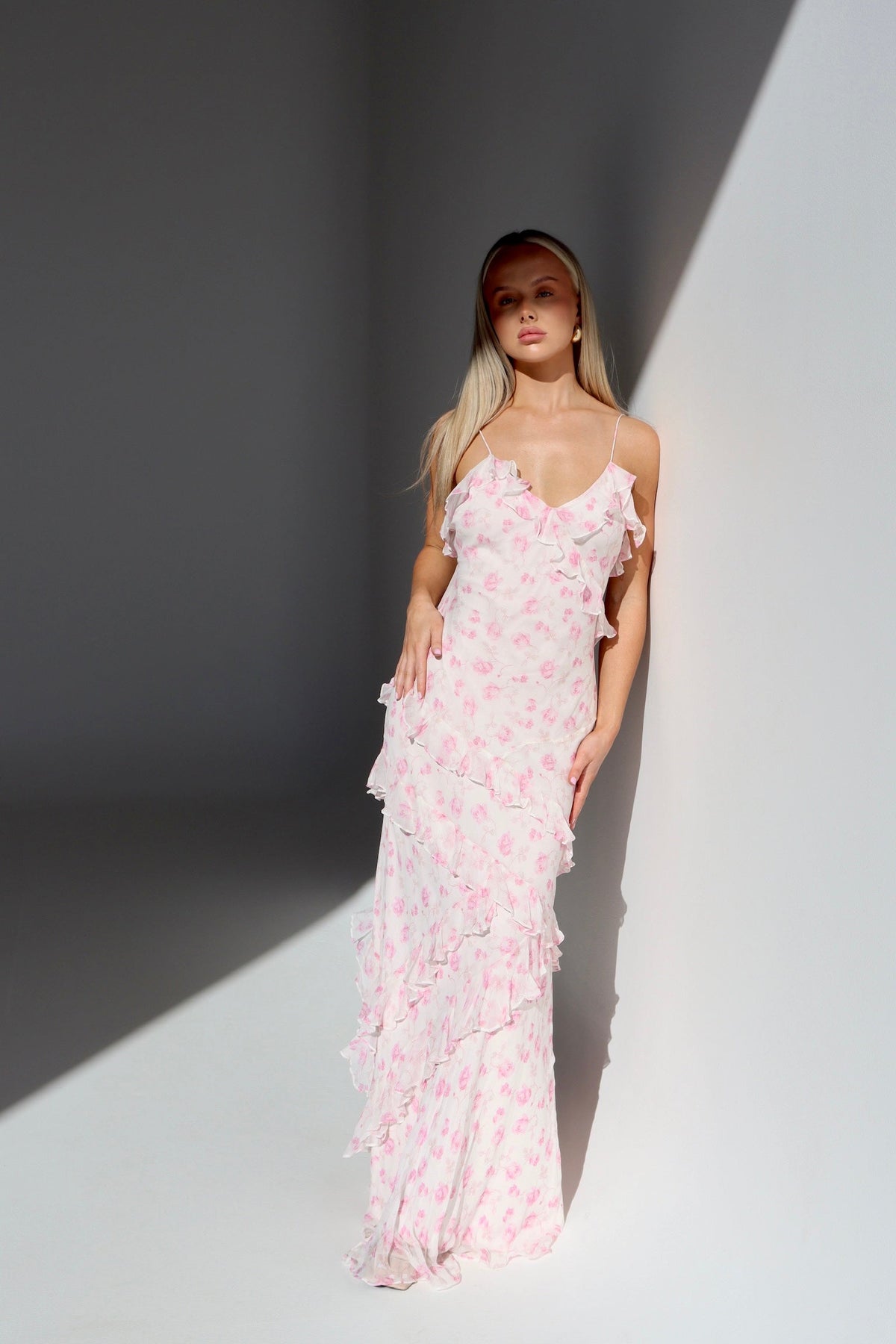 Love Shack Fancy Rialto Gown Sterling Dusk shortandsweethire Love Shack Fancy Rialto Gown Sterling Dusk shortandsweethire