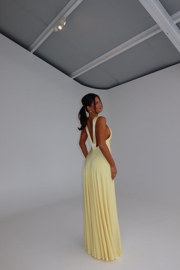 Ance Gria Rosa Gown Lemon