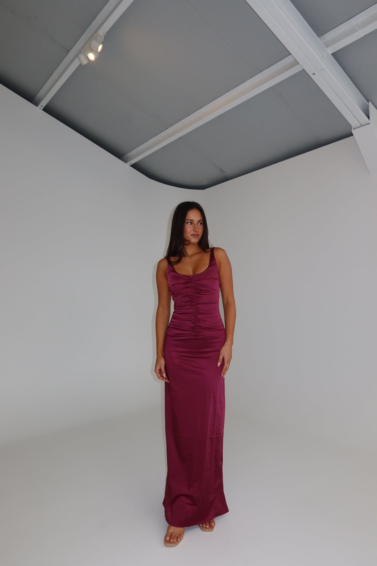 Ance Gria Atlein Gown Plum