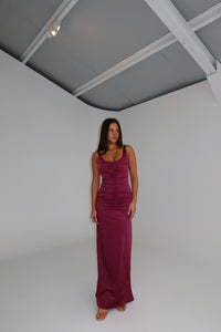 Ance Gria Atlein Gown Plum