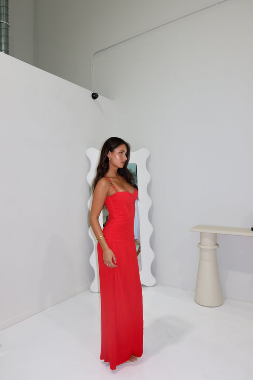 manning cartell double time pleat strapless dress Manning Cartell - Double Time Pleat Strapless Dress