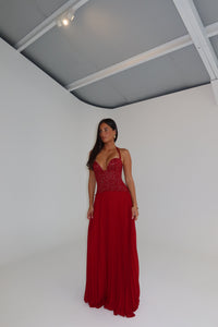 Fenity Fashion Gaia Dress Red shortandsweethire