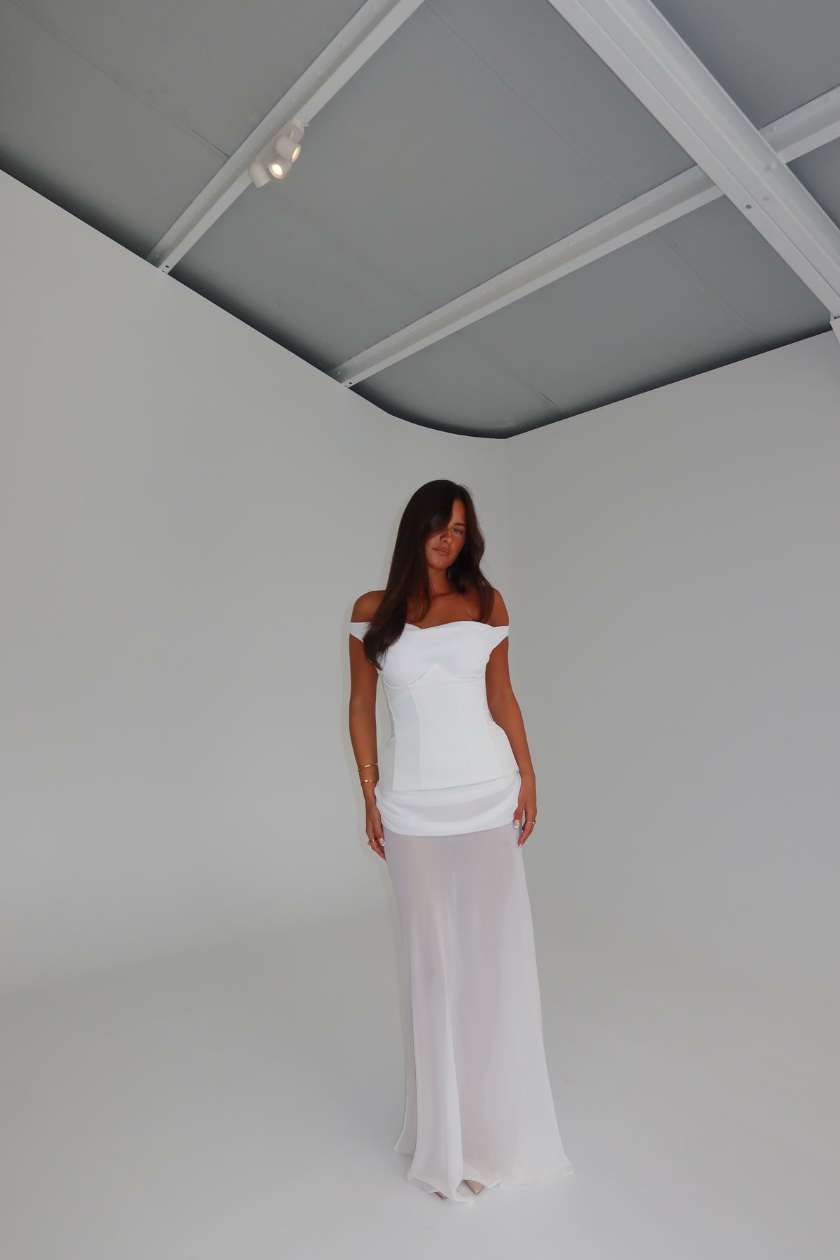 Natalie Rolt Cadence Gown White