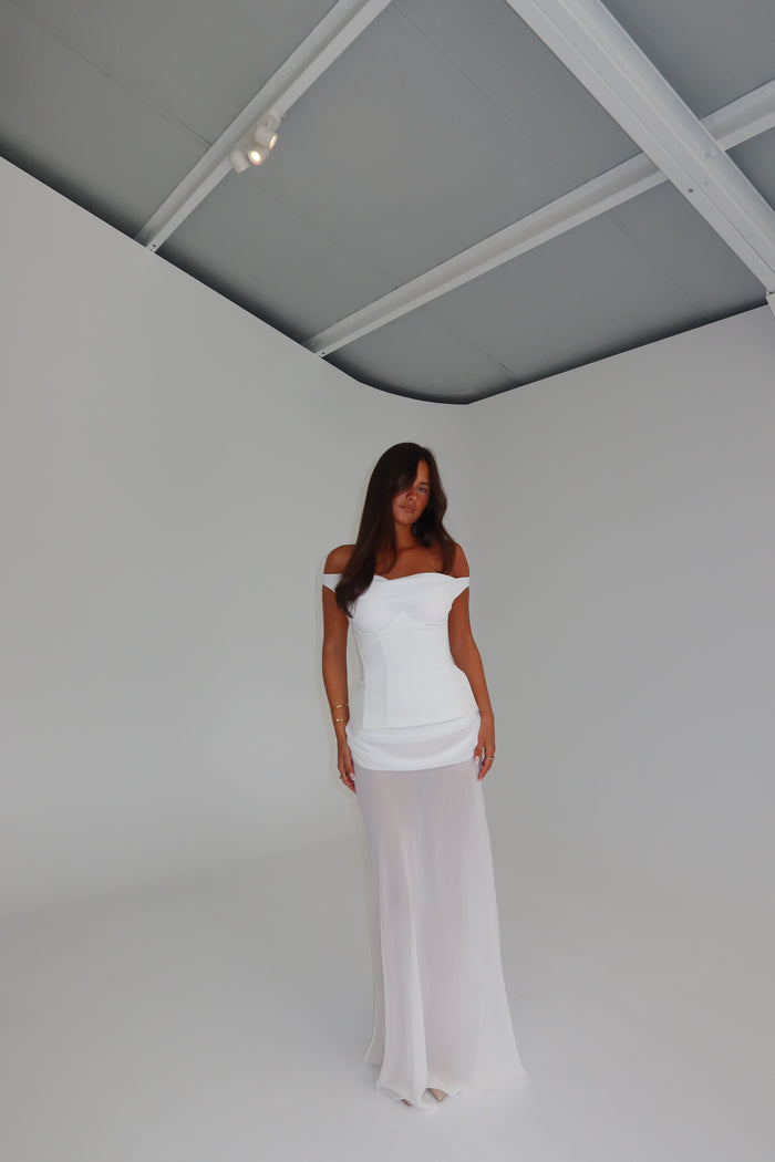 Natalie Rolt Cadence Gown White
