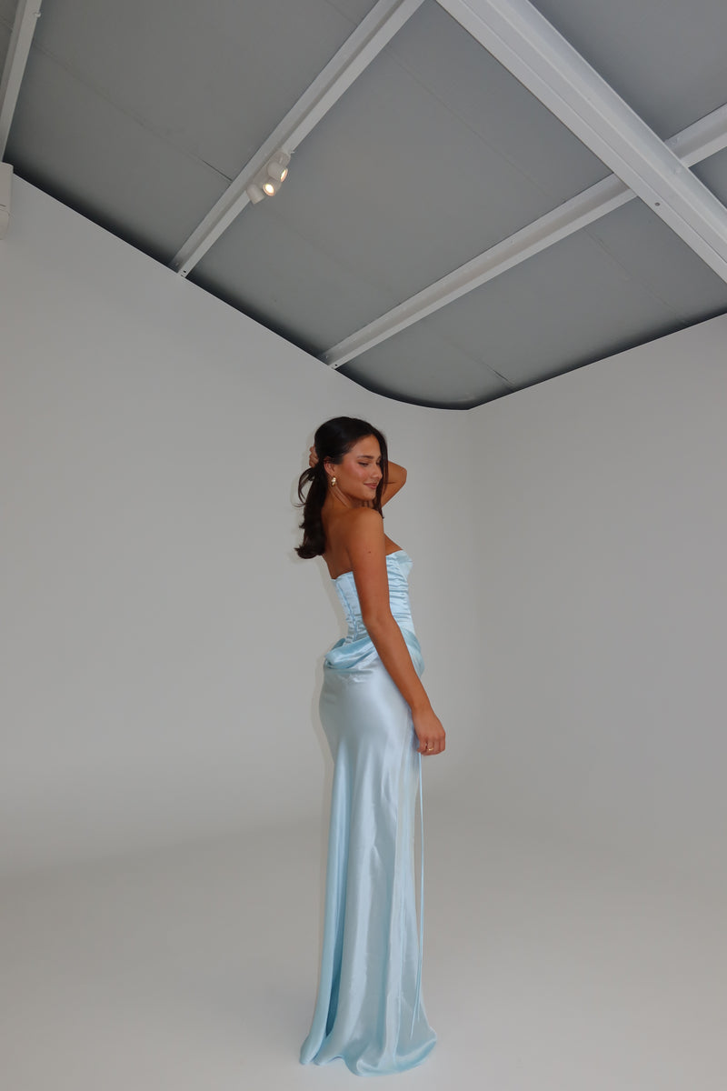 Natalie Rolt Elina Bustier + Evelyn Skirt Baby Blue