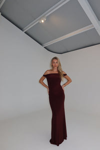 Natalie Rolt Bettina Gown Espresso shortandsweethire