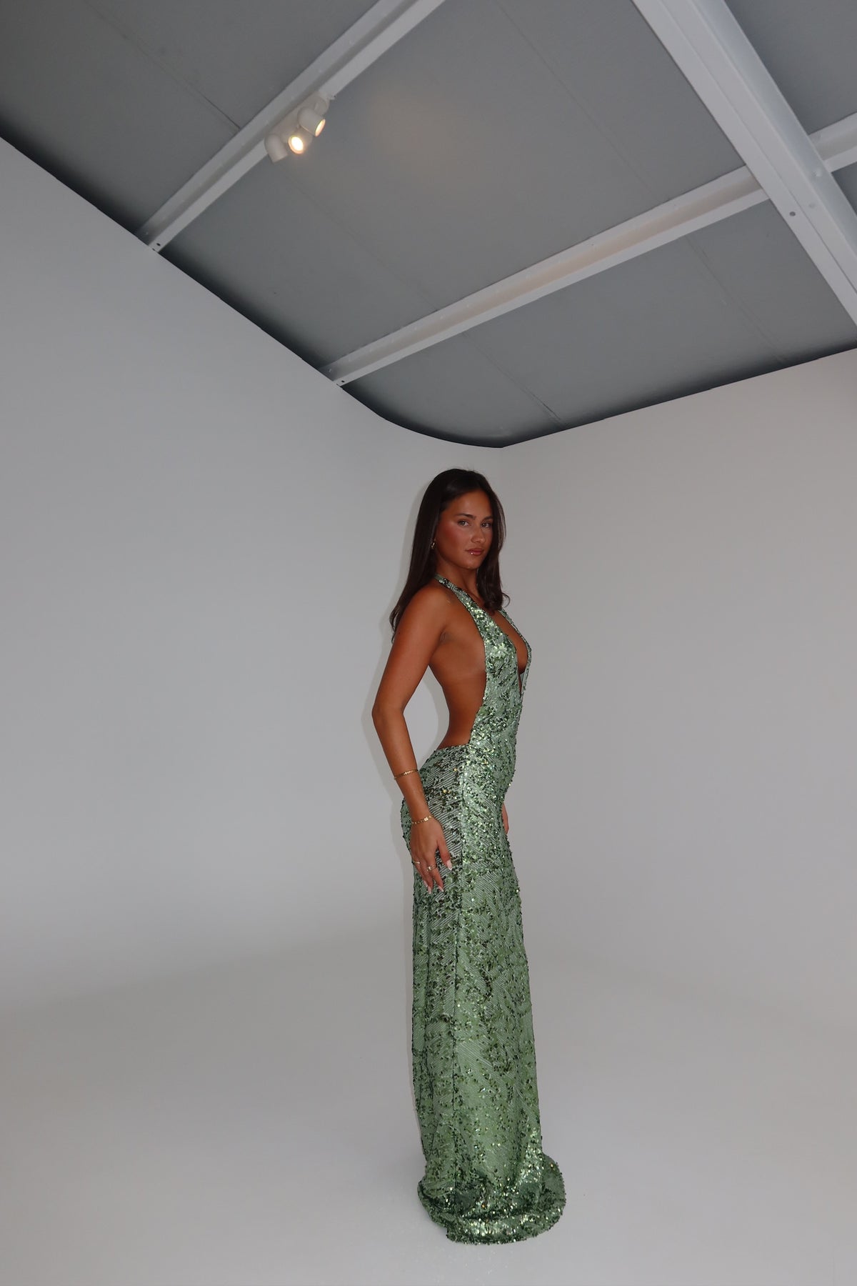 Fait Par Foutch Liana Gown Seafoam