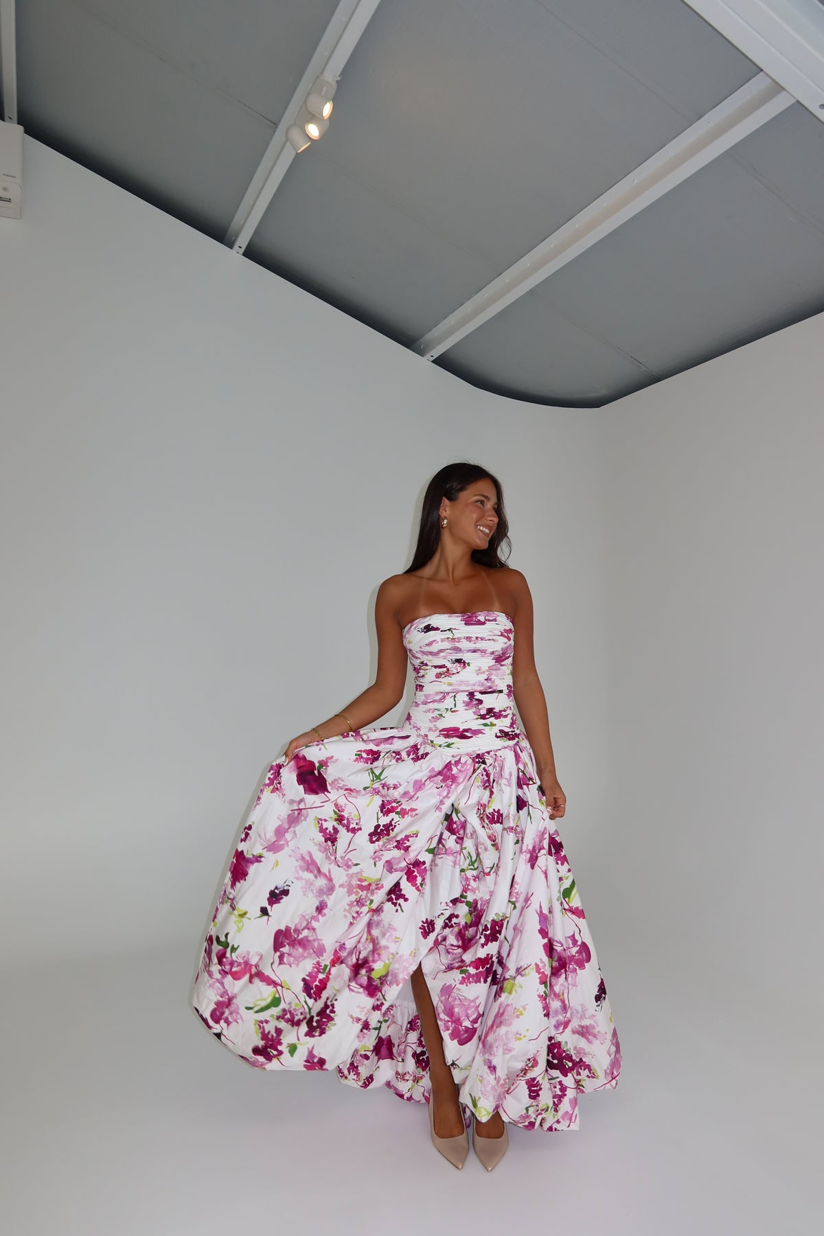 Aje Bubble Behold Maxi Gown Fresh Flora