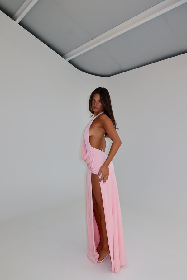 Natalie Rolt Winona Gown Baby Pink