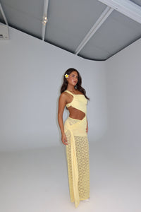 Deconduarte Paradiso Lace Gown Baby Yellow