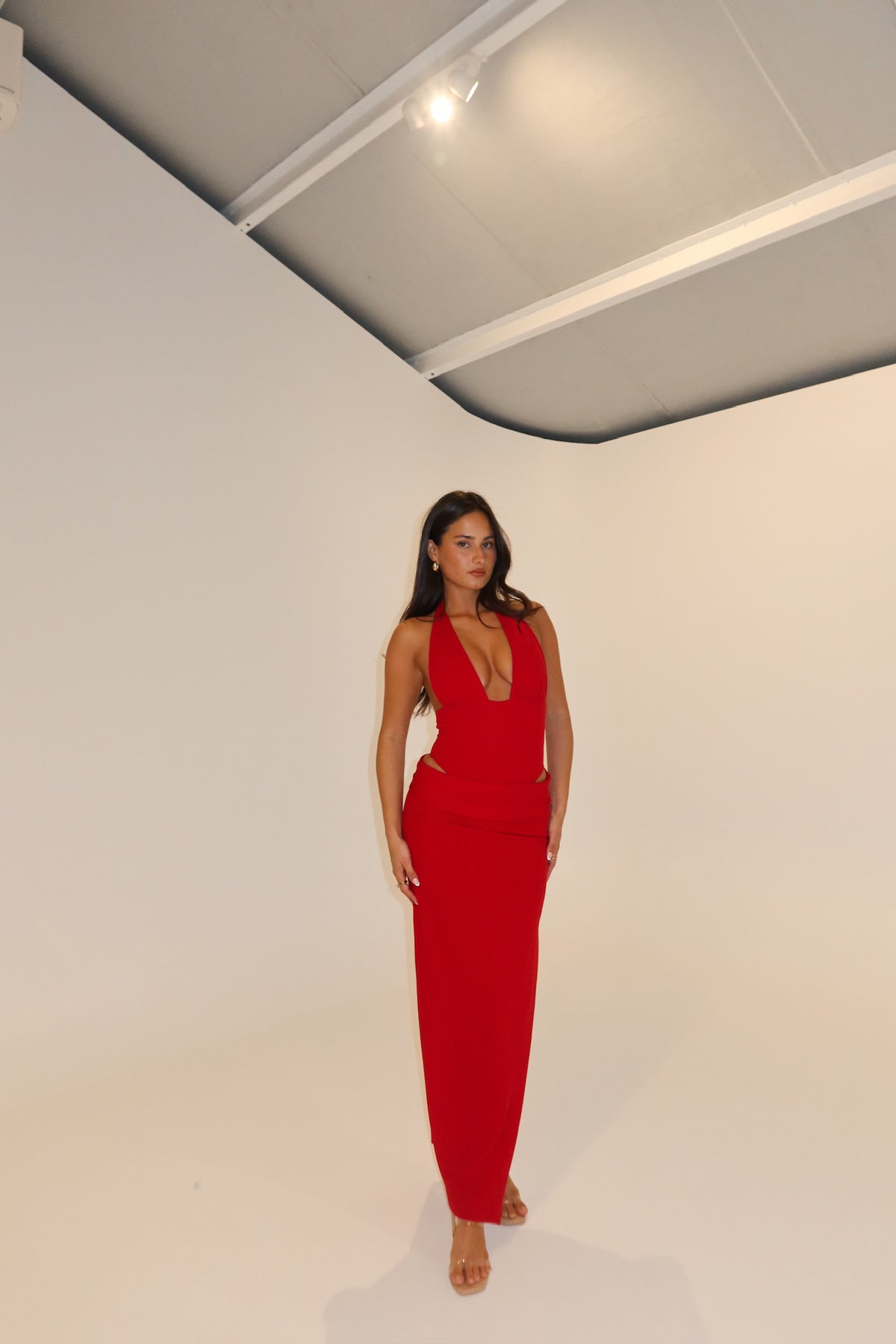Natalie Rolt Becca Bodysuit + Skirt Cherry