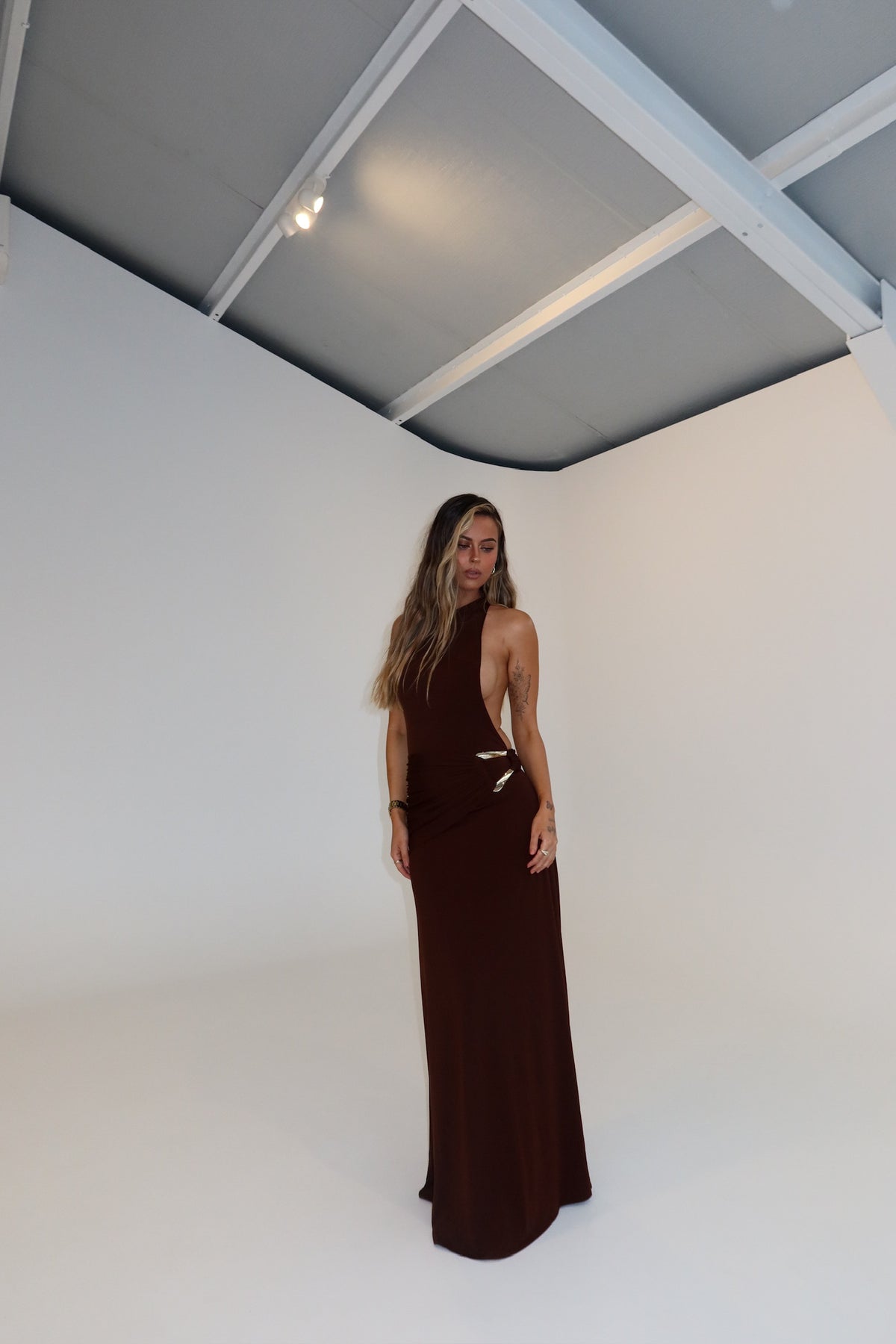 Ance Gria Gaia Gown Brown