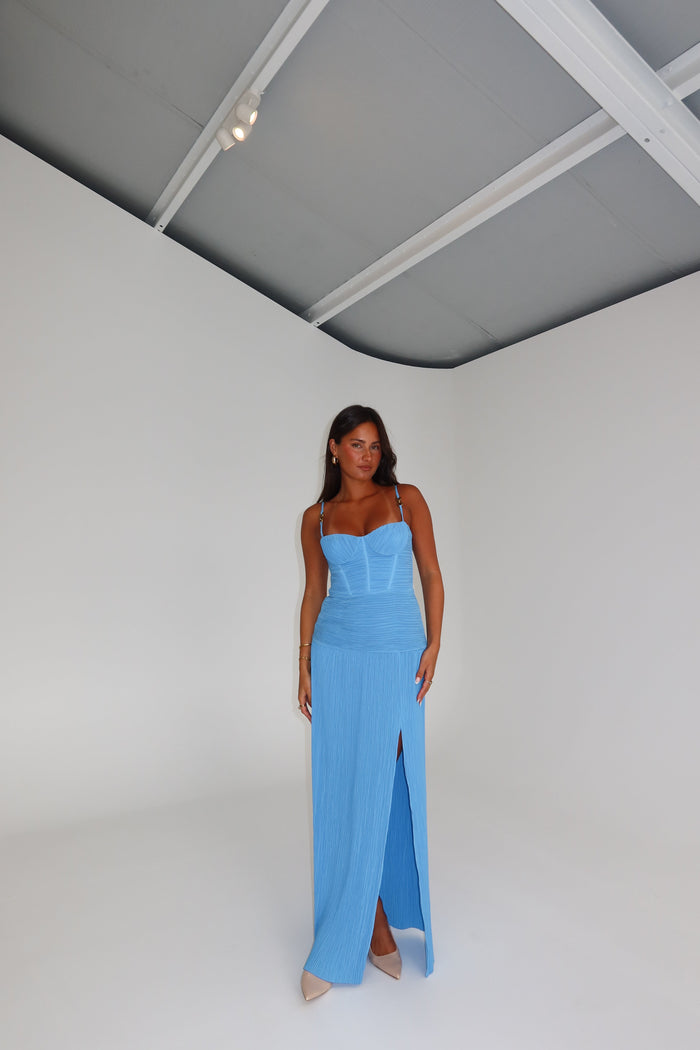 Manning Cartell Double Time Gown Cerulean Blue – shortandsweethire