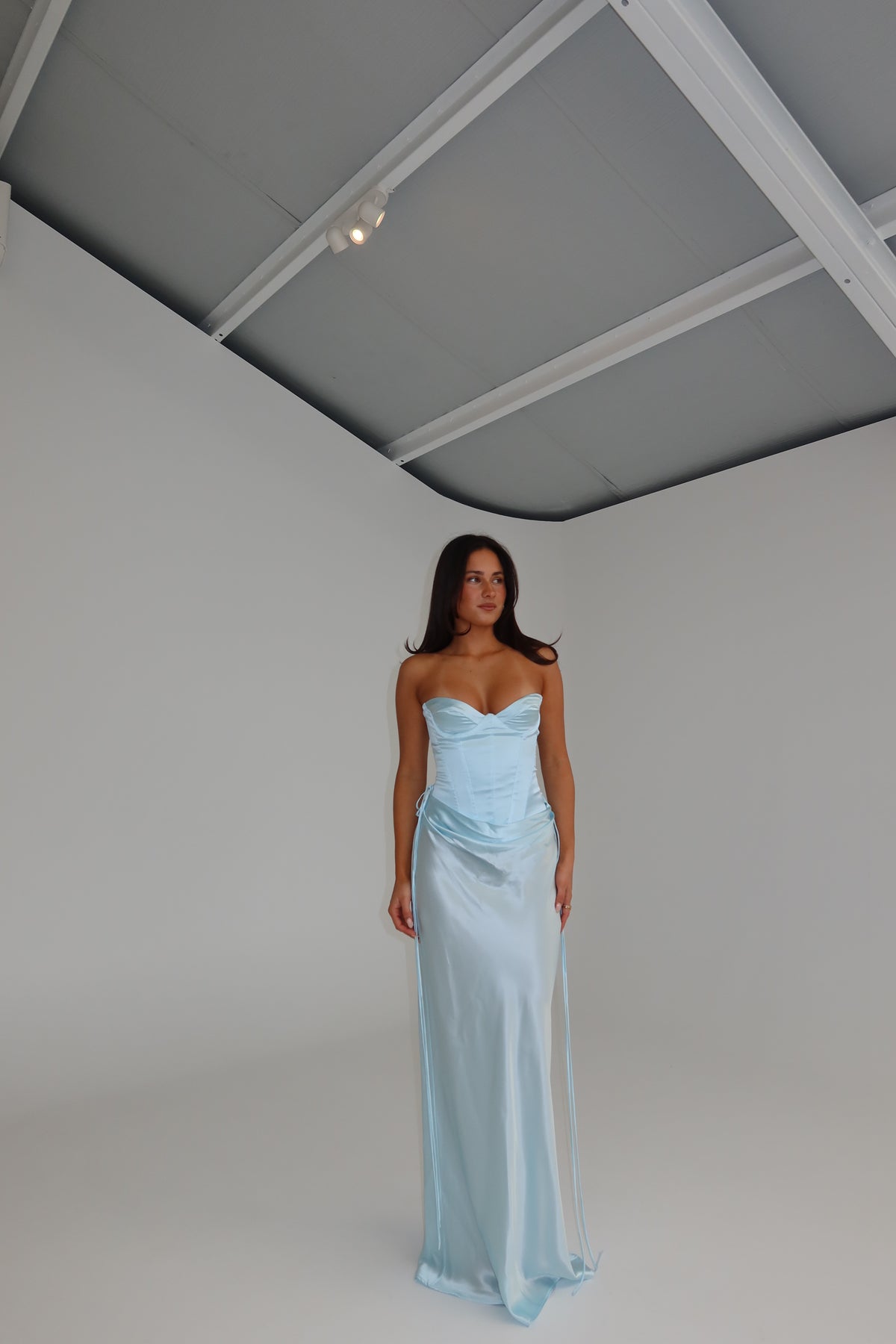 Natalie Rolt Elina Bustier + Evelyn Skirt Baby Blue