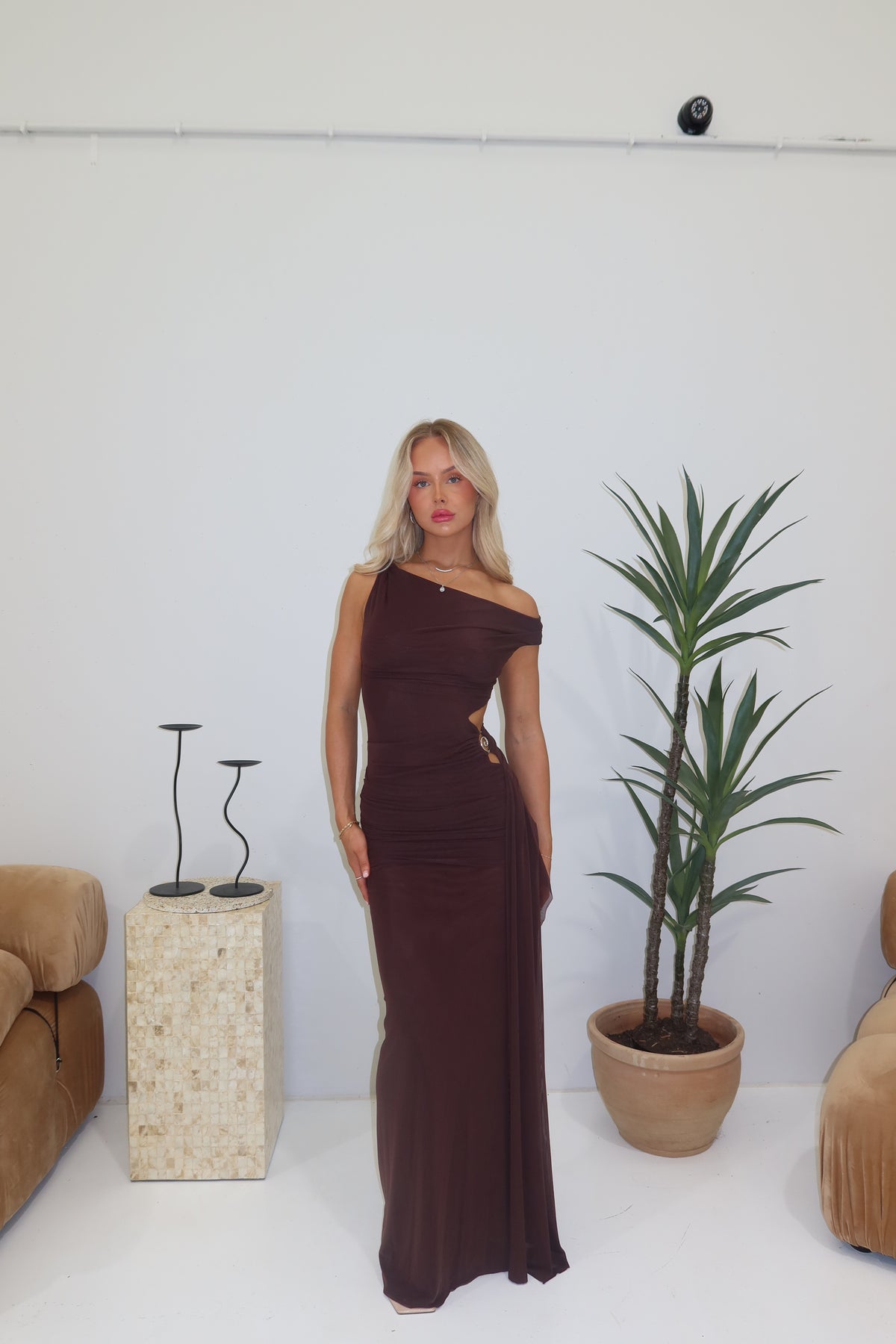 Bec + Bridge Kailani Gown Chocolate Brown