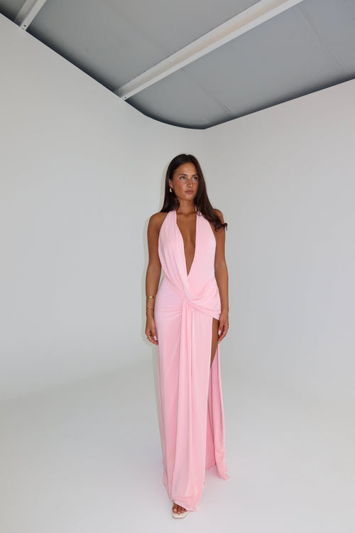 Natalie Rolt Winona Gown Baby Pink shortandsweethire