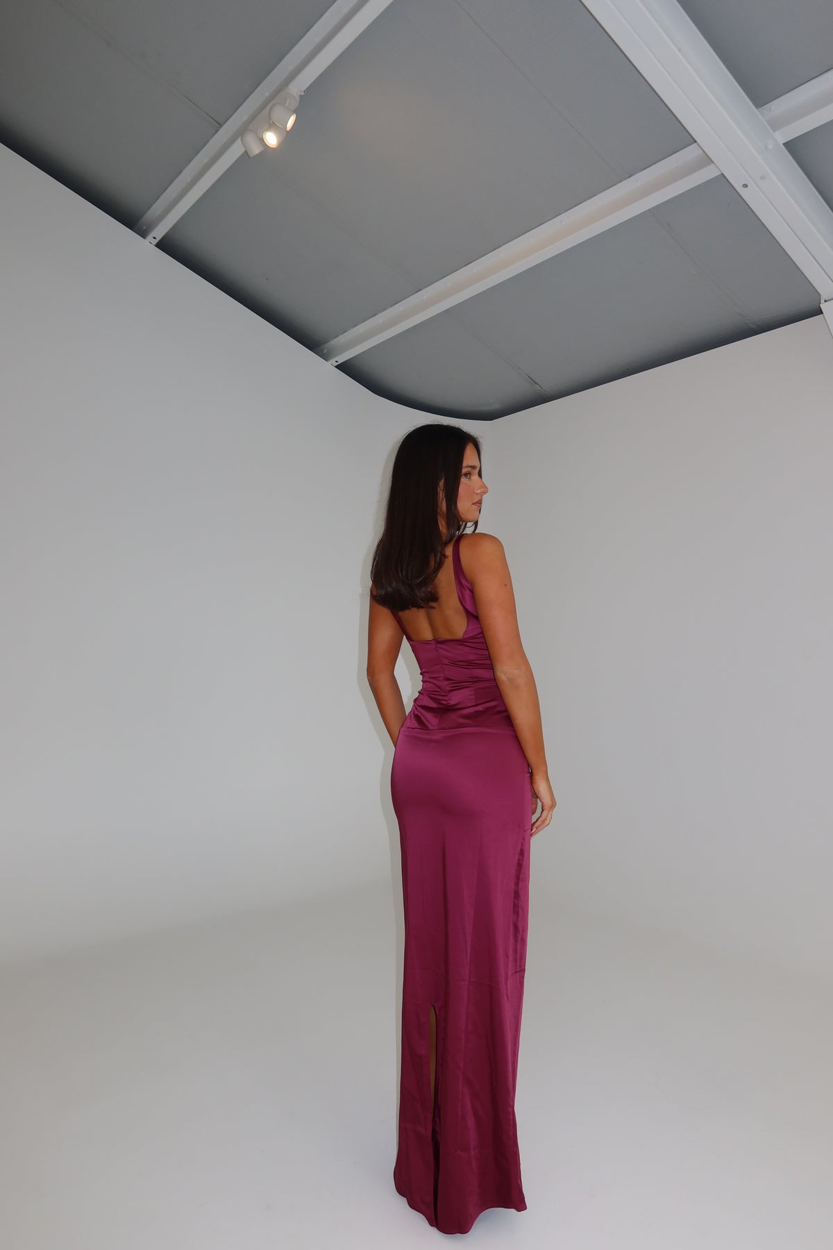 Ance Gria Atlein Gown Plum