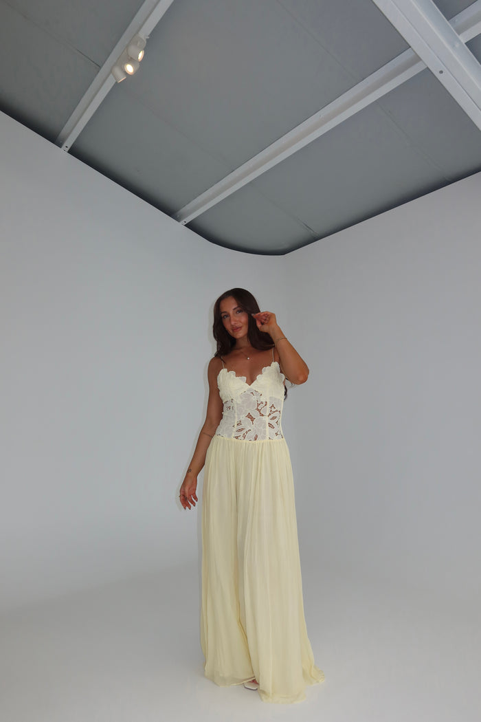 Hansen & Gretel Stephanie Maxi Gown Butter
