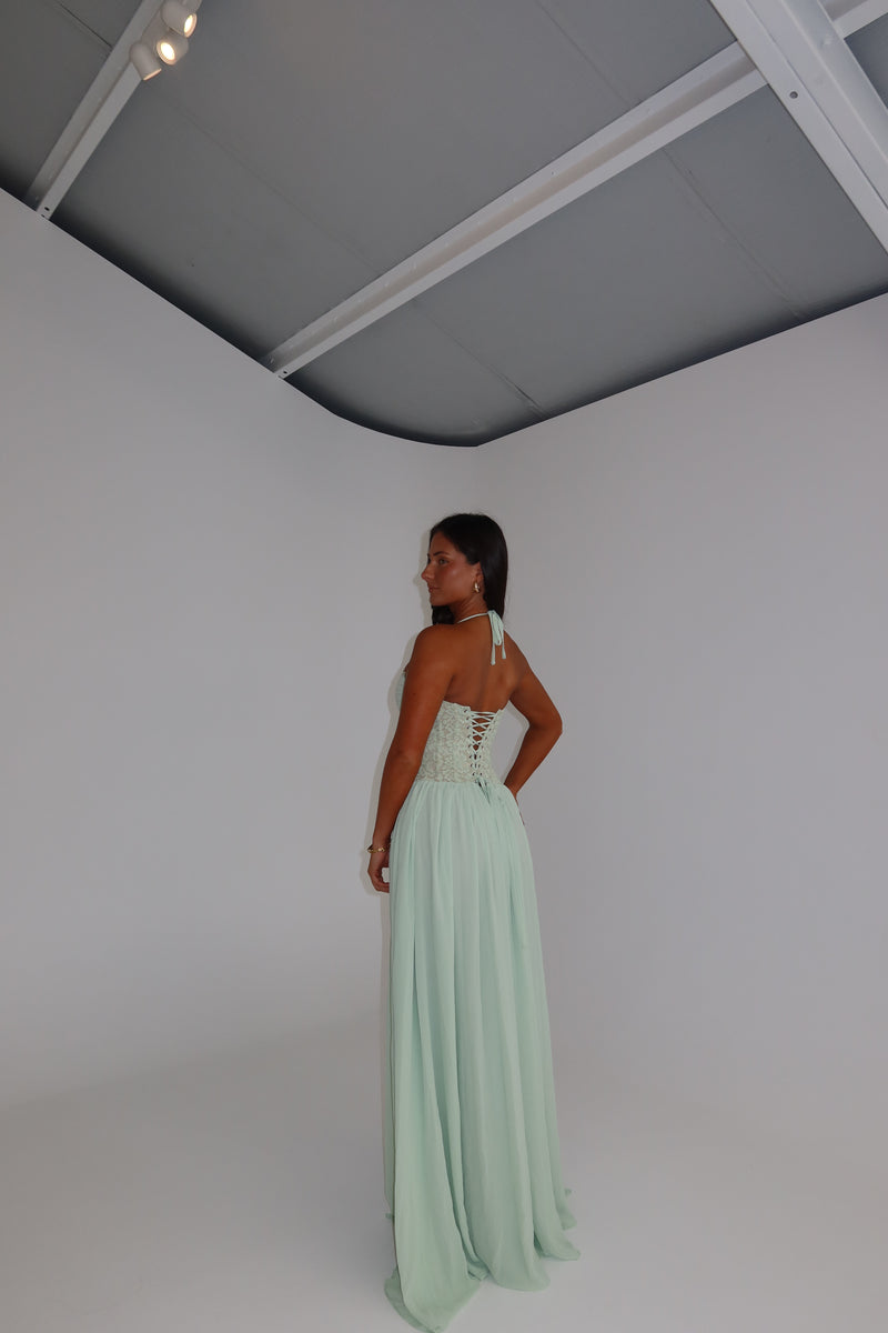 Fenity Fashion Faye Gown Green