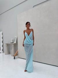 Natalie Rolt Magnolia Gown Baby Blue