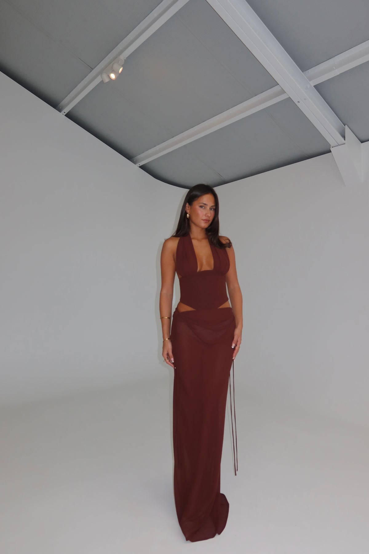 Natalie Rolt Bronte Top + Allira Skirt Espresso