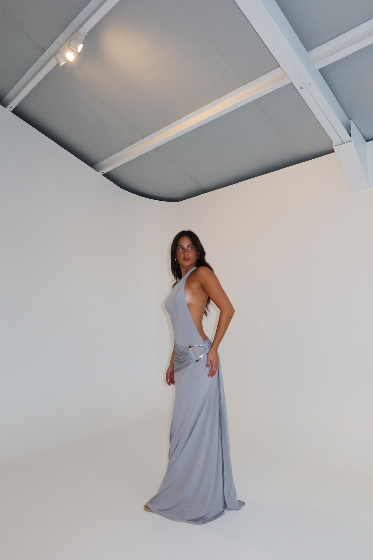 Ance Gria Gaia Gown Silver Grey