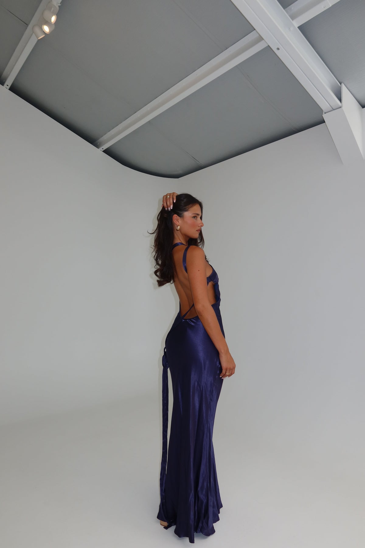 Arcina Ori Monique Gown Navy shortandsweethire