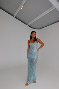 Bronx Banco Giselle Gown Powder Blue