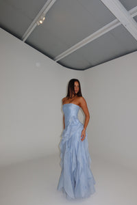 Aje Canyon Gown Cloud Blue
