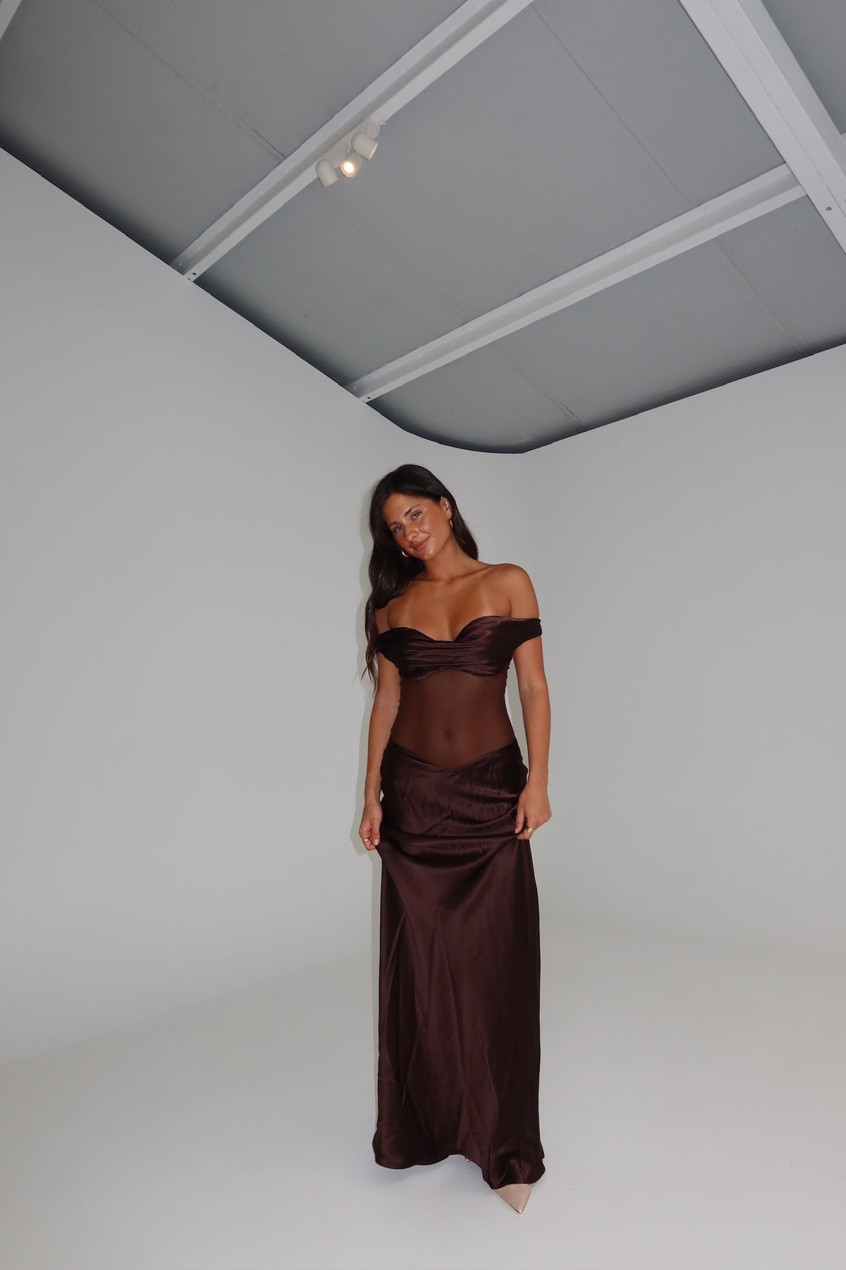 Natalie Rolt Gwyneth Gown Espresso