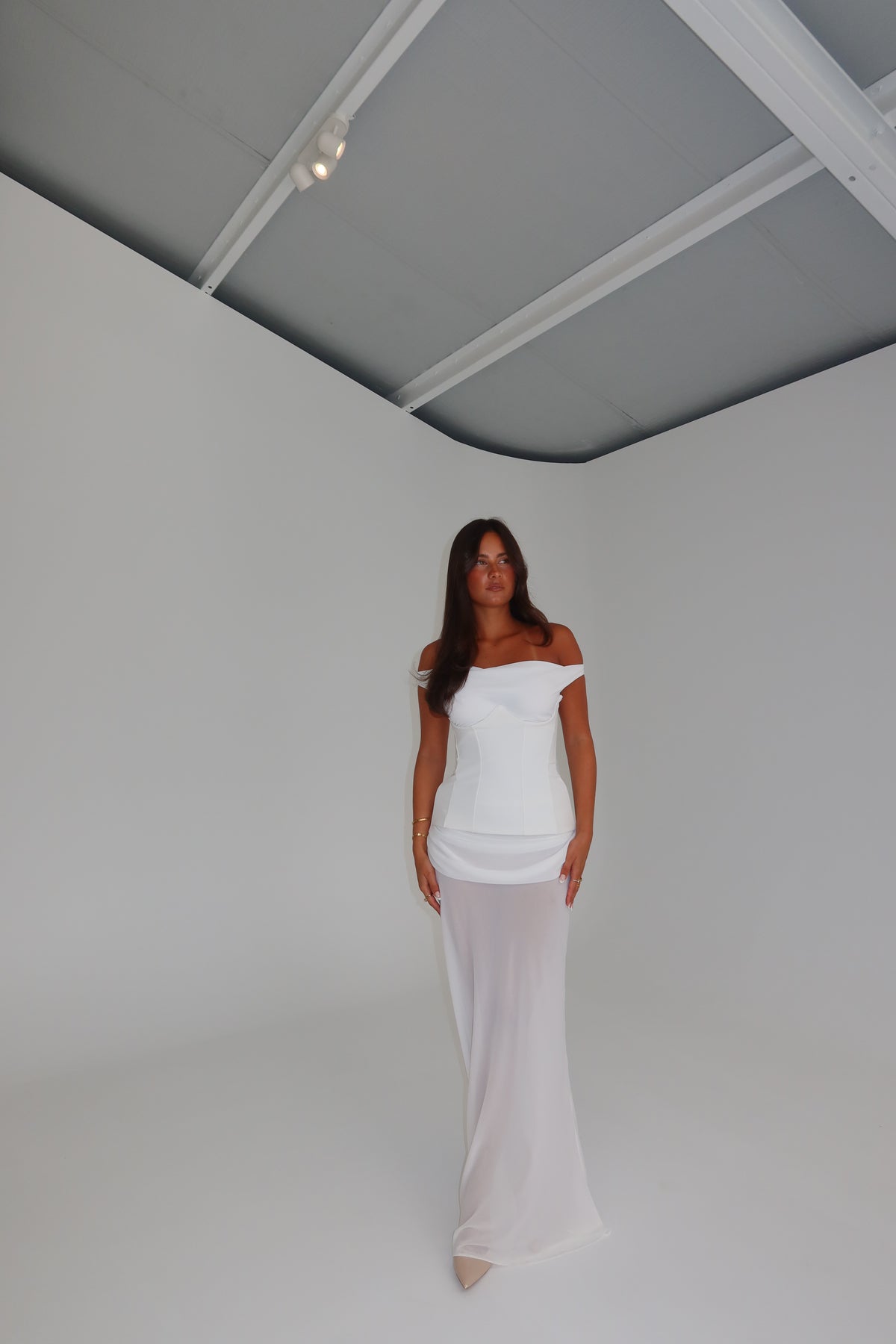 Natalie Rolt Cadence Gown White