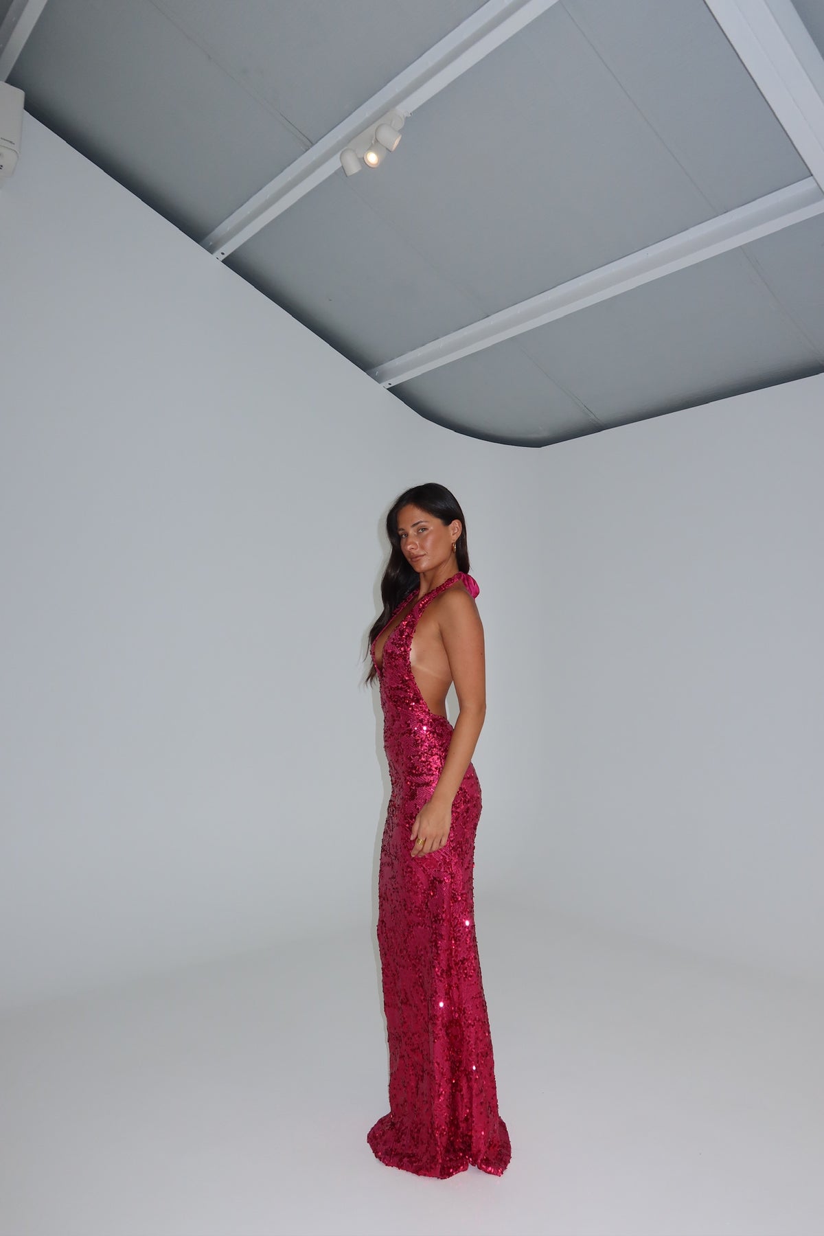 Fait Par Foutch Liana Gown Magenta