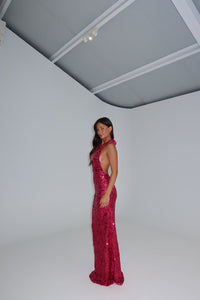 Fait Par Foutch Liana Gown Magenta