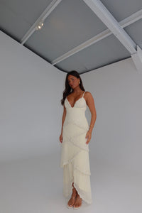 House of Cb Sorelle Embellished Maxi Vanilla