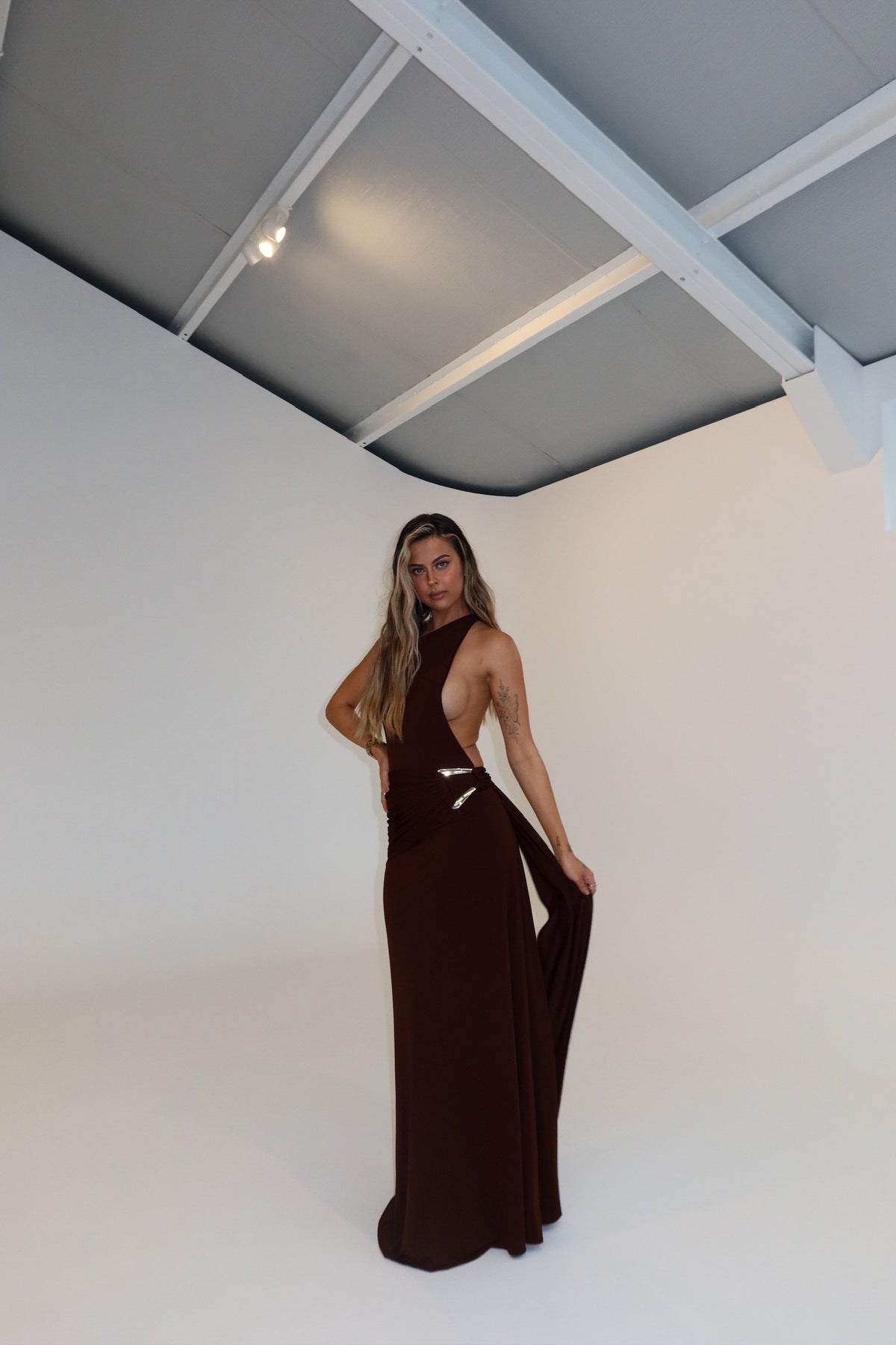 Ance Gria Gaia Gown Brown – shortandsweethire