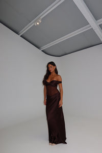 Natalie Rolt Gwyneth Gown Espresso