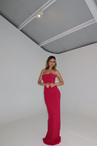 Effie Kats Monroe Gown Raspberry