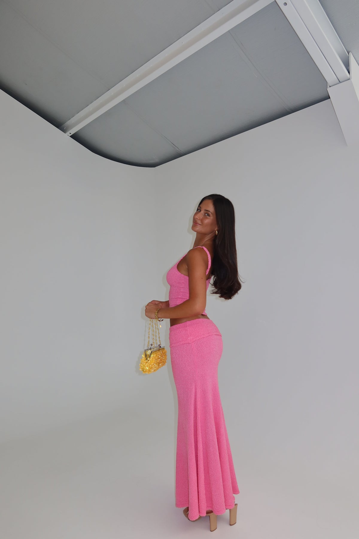 I am Delilah Gabriella Maxi Set Flamingo shortandsweethire