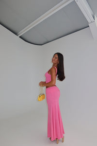I am Delilah Gabriella Maxi Set Flamingo shortandsweethire