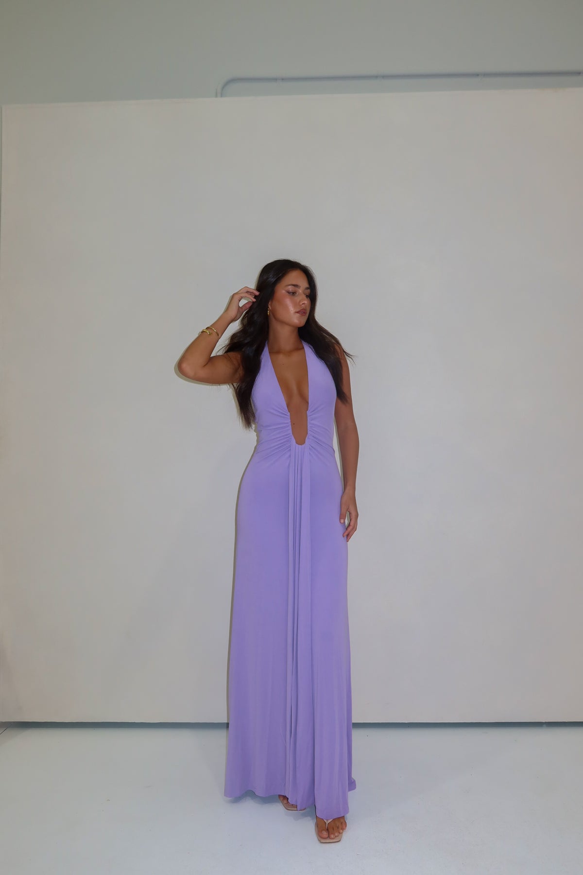 Misha Jennifer Cupro Maxi Lilac